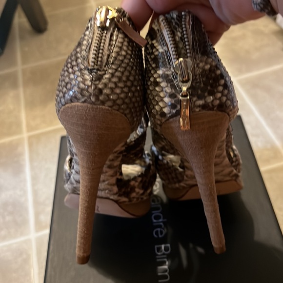 Alexandre Birman Platform Python Sandals Size US 5 - Picture 4 of 7